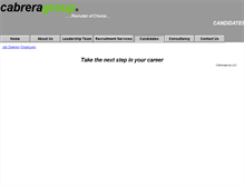 Tablet Screenshot of cabreragroup.hiringhook.com